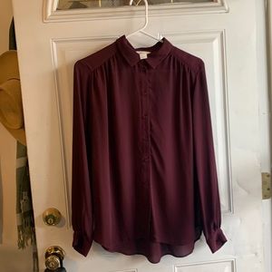 Maroon button up